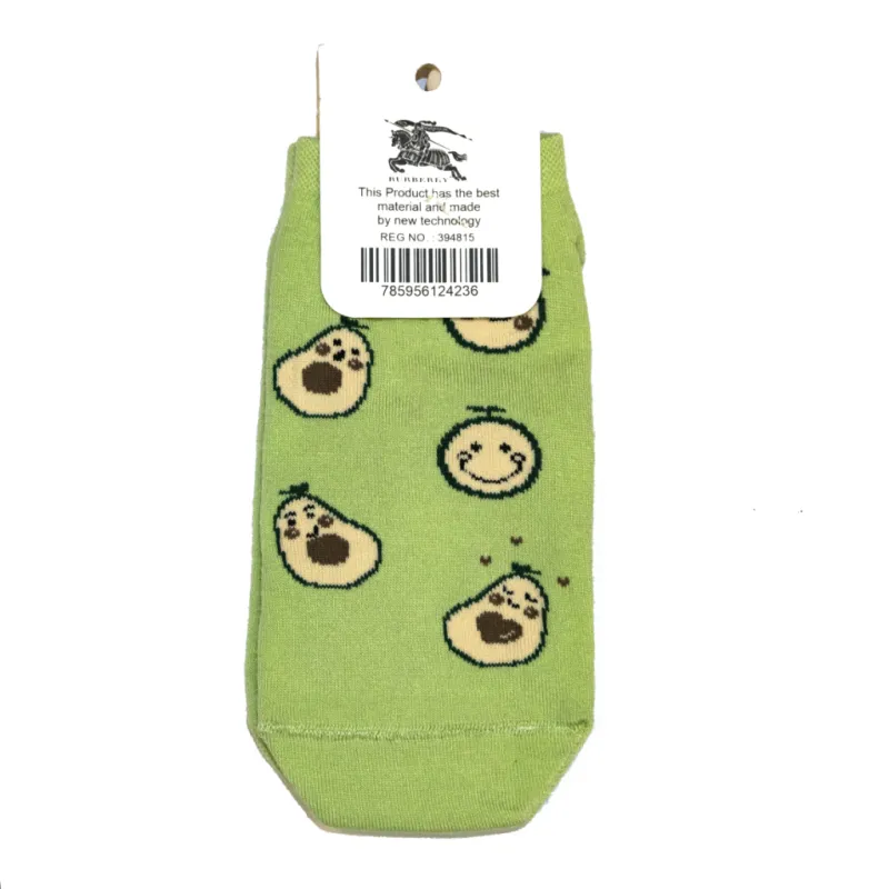 جوراب ساق کوتاه طرح آووکادو