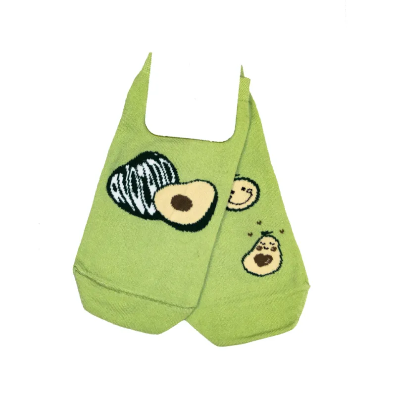 جوراب ساق کوتاه طرح آووکادو