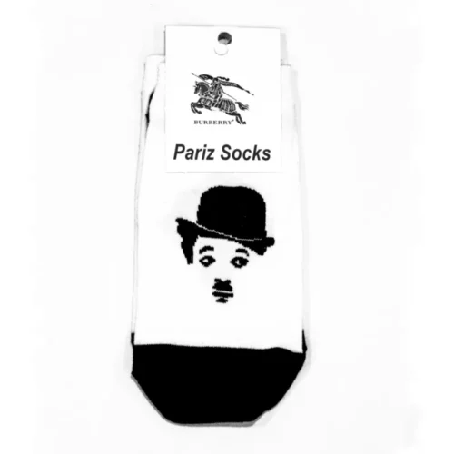 جوراب ساق کوتاه طرح چارلی چاپلین