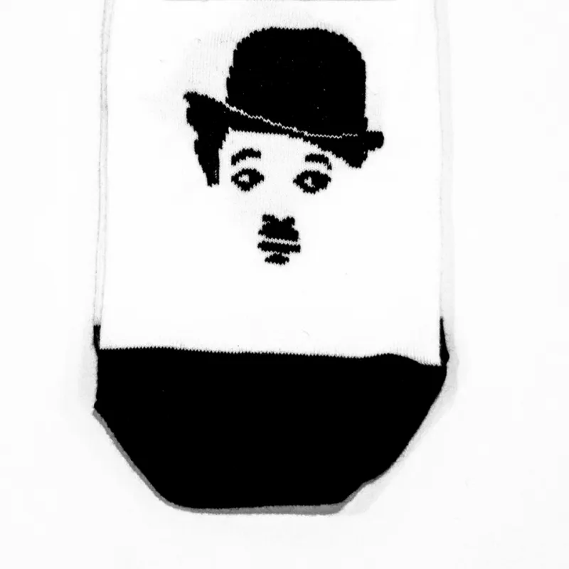 جوراب ساق کوتاه طرح چارلی چاپلین