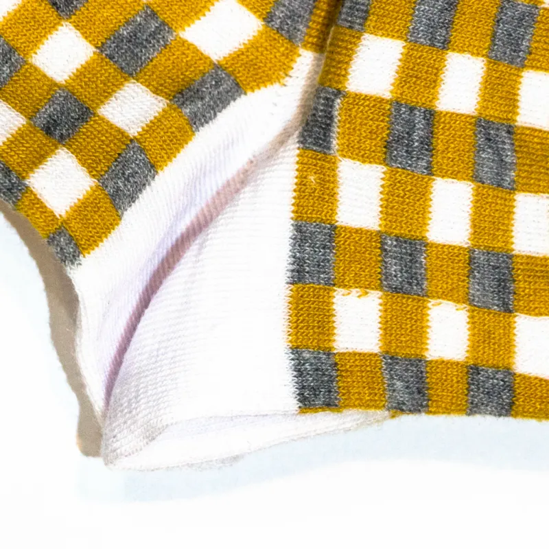 جوراب نیم ساق طرح چهارخونه