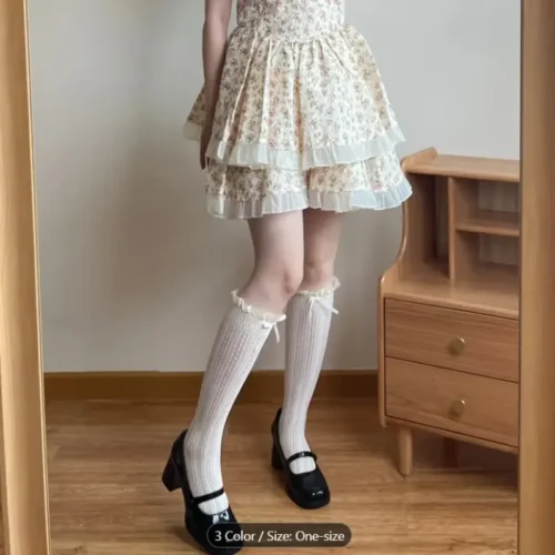 جوراب ساق بلند پاپیونی