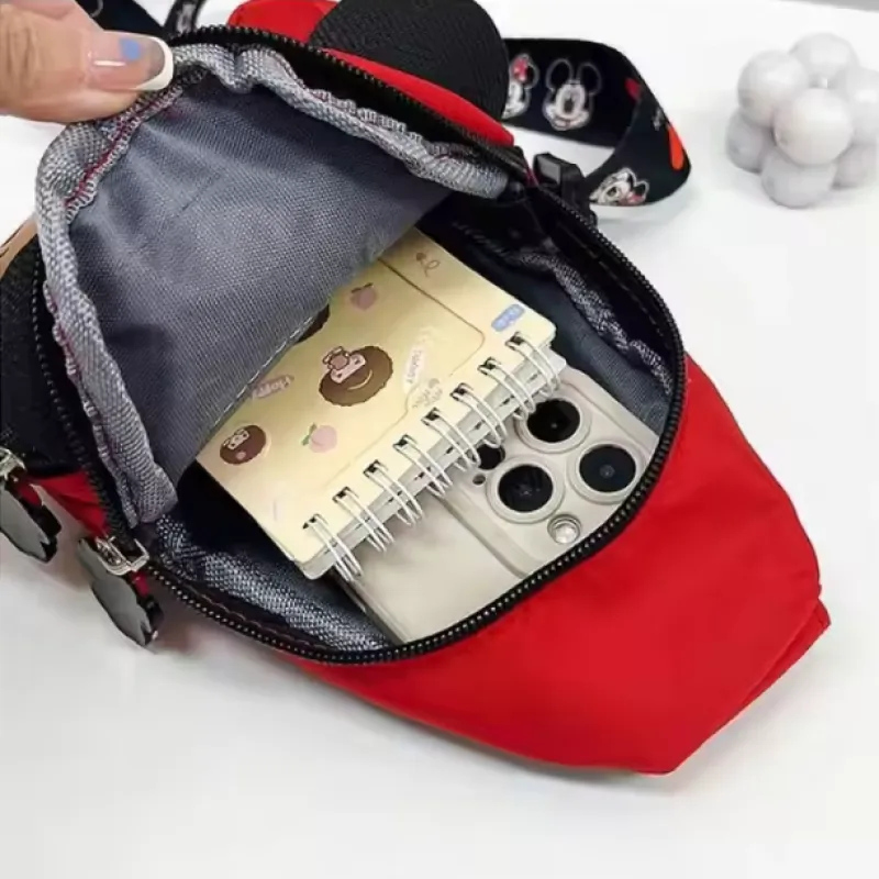کیف دوشی فانتزی طرح میکی موس | در دو رنگ قرمز و مشکی