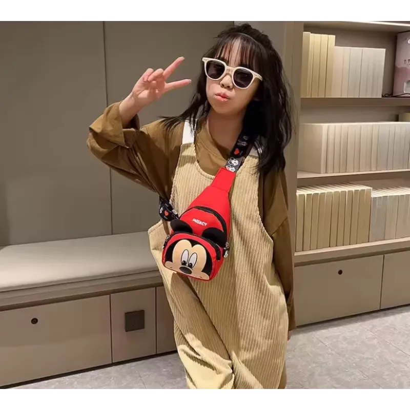 کیف دوشی فانتزی طرح میکی موس | در دو رنگ قرمز و مشکی