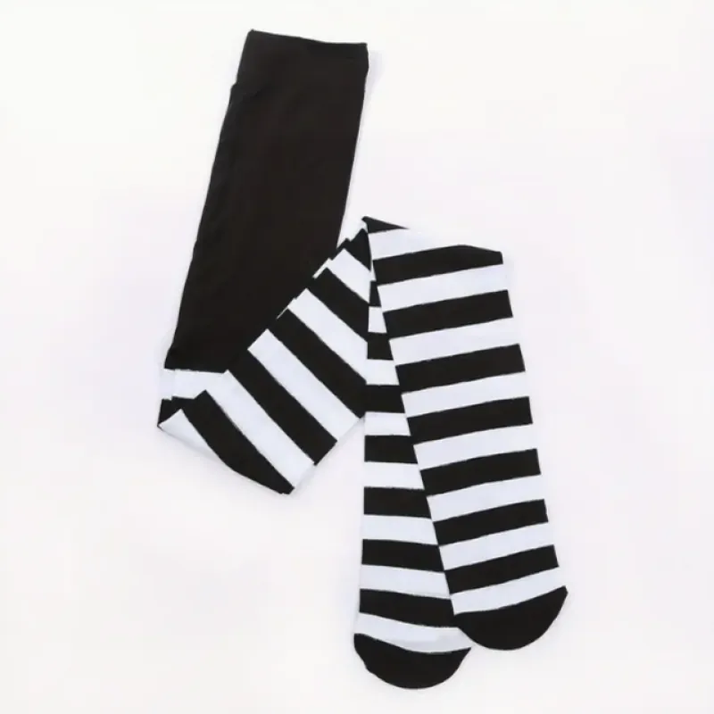 جوراب شلواری راه راه