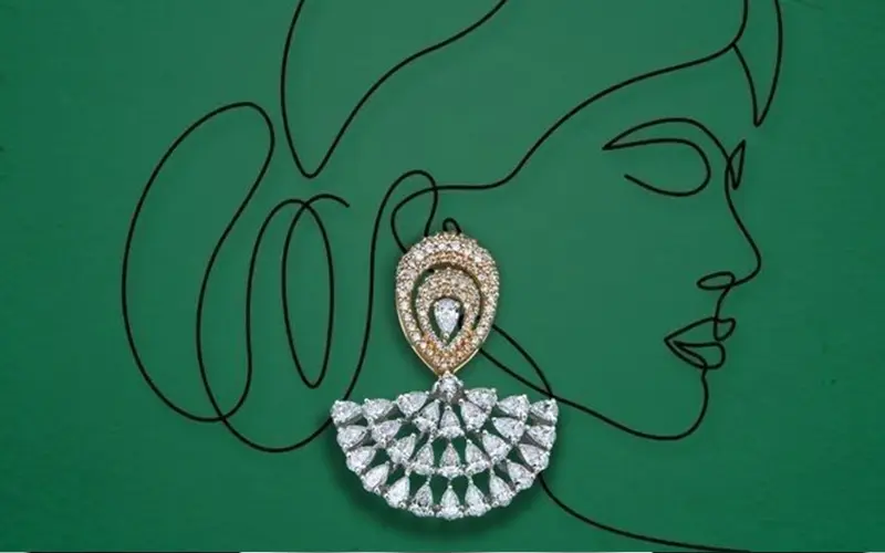 گوشواره گل خشک رزینی