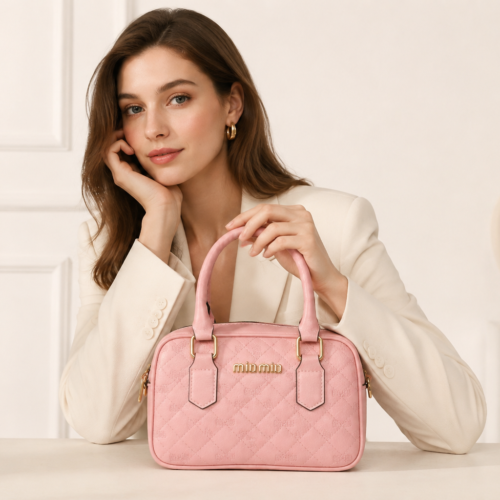 خرید کیف مینی صورتی مدل Miu Miu